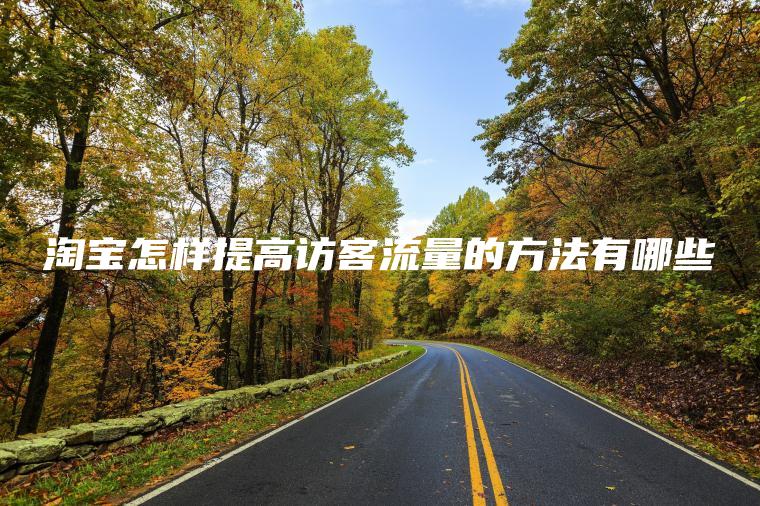 淘宝怎样提高访客流量的方法有哪些 淘宝怎样提高访客流量的方法有哪些