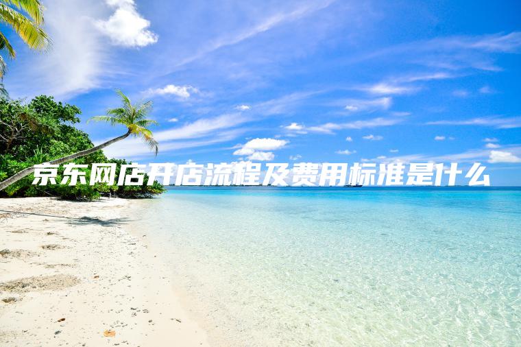 京东网店开店流程及费用标准是什么