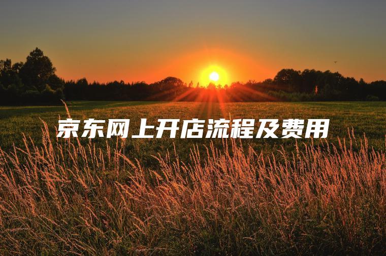 京东网上开店流程及费用