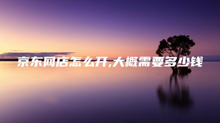 京东网店怎么开,大概需要多少钱