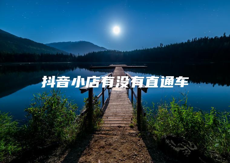 抖音小店有没有直通车 抖音小店有没有直通车