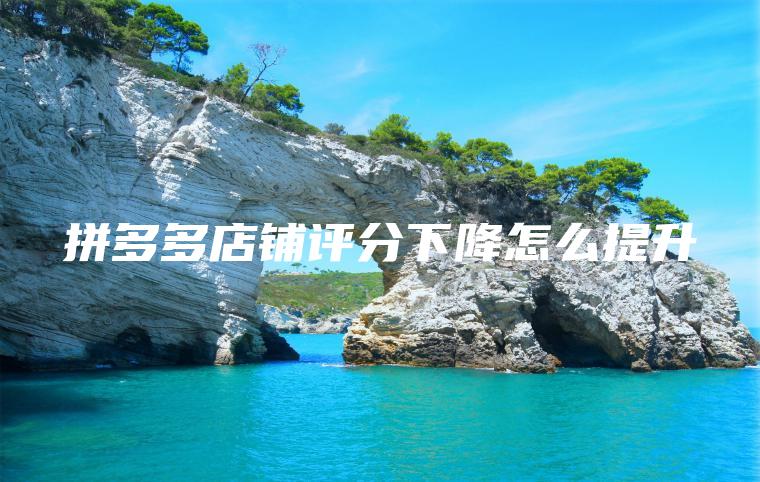 拼多多店铺评分下降怎么提升 拼多多店铺评分下降怎么提升