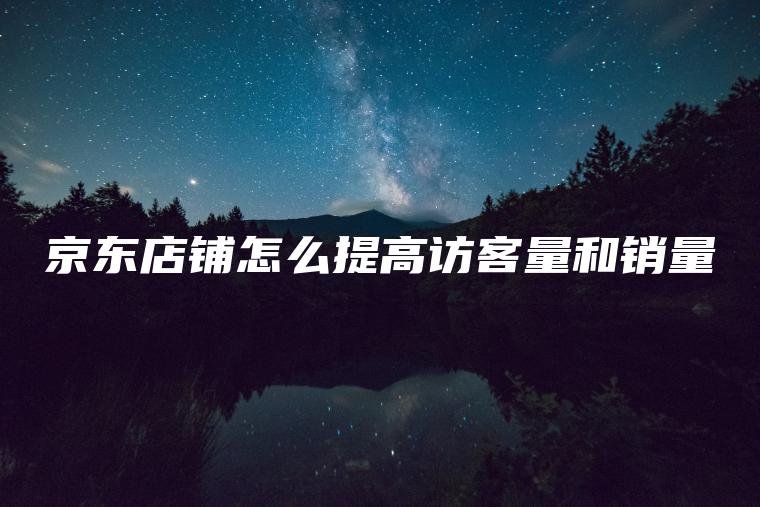 京东店铺怎么提高访客量和销量