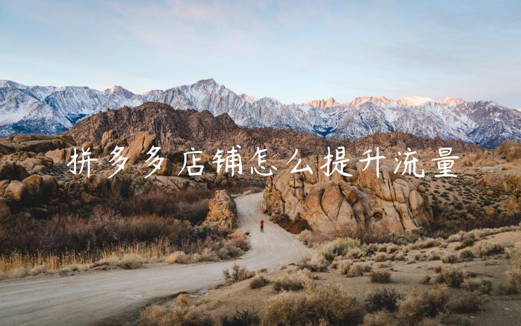 拼多多店铺怎么提升流量 拼多多店铺怎么提升流量