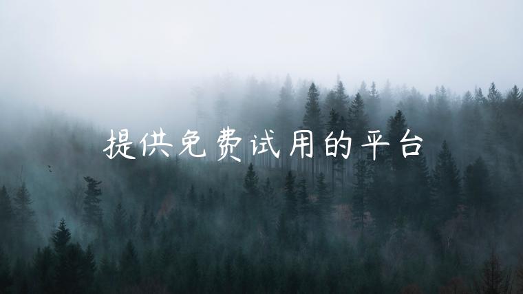 提供免费试用的平台
