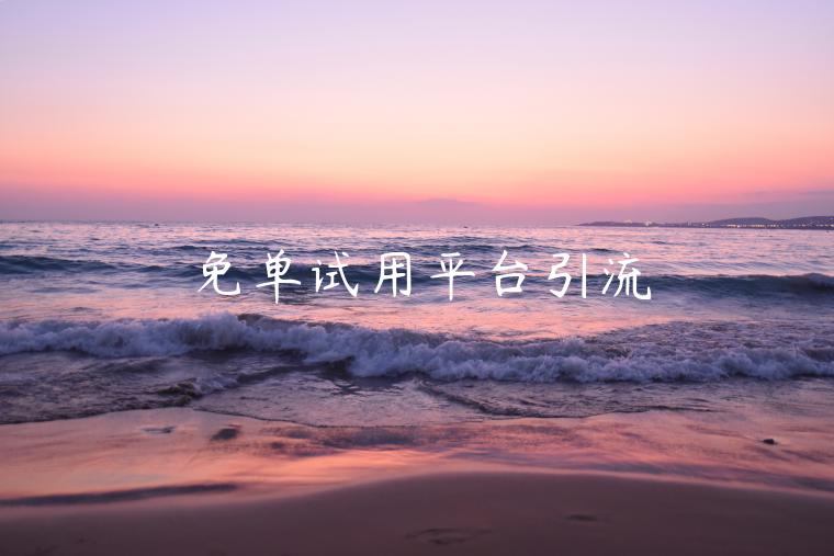 免单试用平台引流