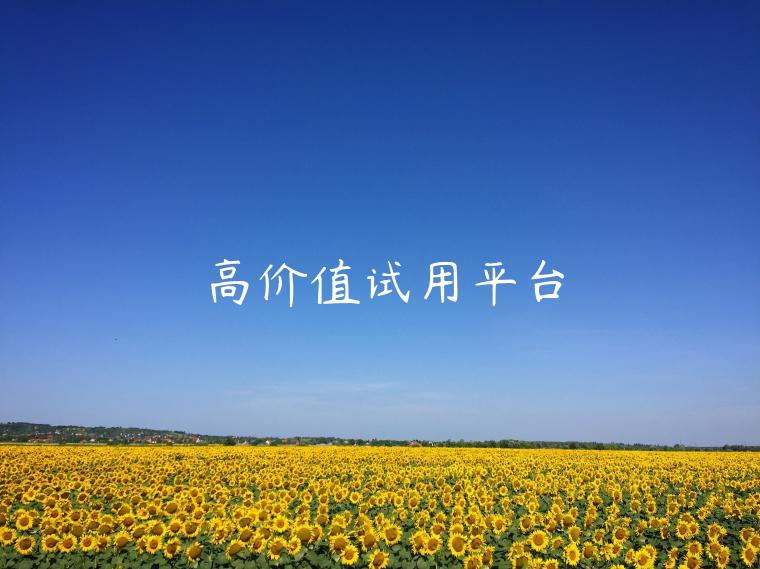 高价值试用平台 高价值试用平台
