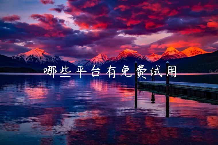 哪些平台有免费试用