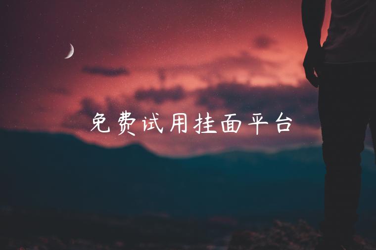 免费试用挂面平台 免费试用挂面平台