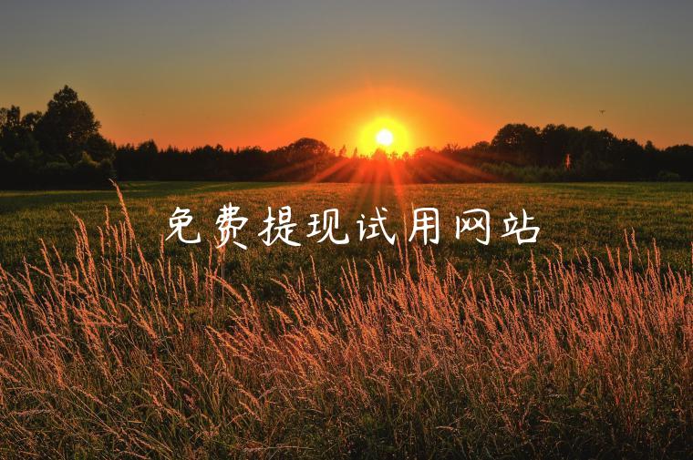 免费提现试用网站