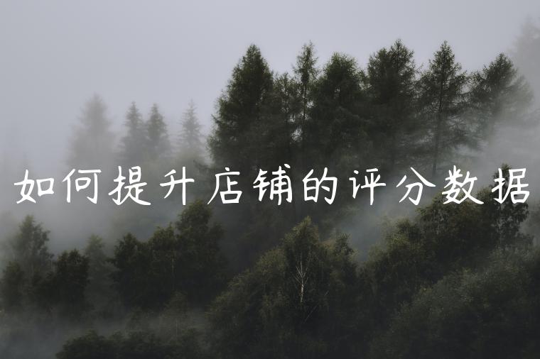 如何提升店铺的评分数据