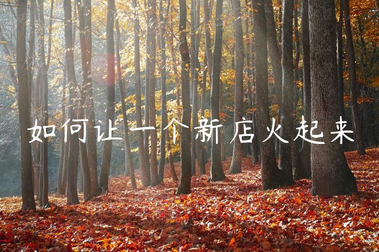 如何让一个新店火起来 如何让一个新店火起来