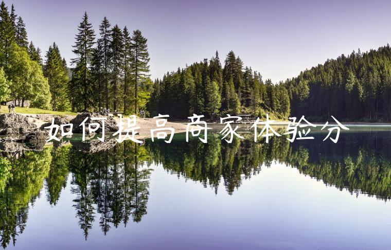 如何提高商家体验分 如何提高商家体验分