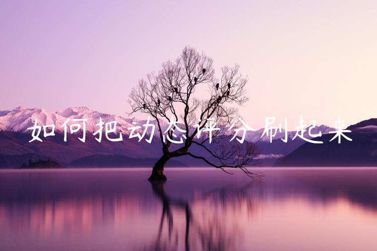 如何把动态评分刷起来