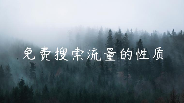 免费搜索流量的性质