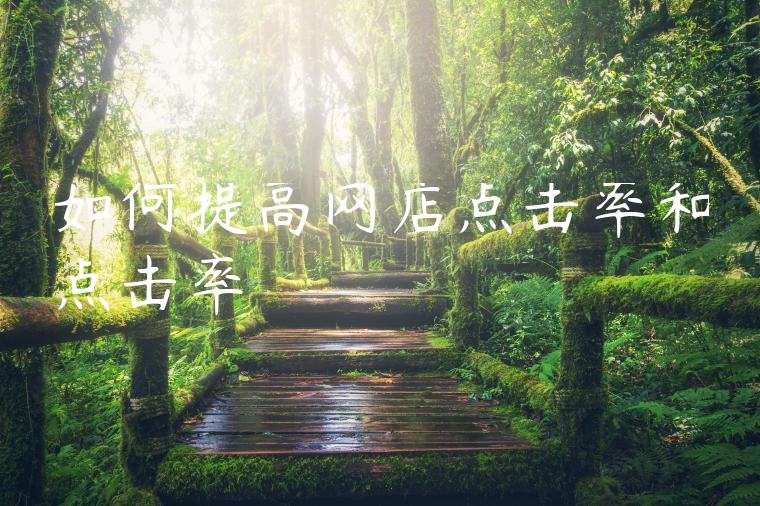 如何提高网店点击率和点击率 如何提高网店点击率和点击率