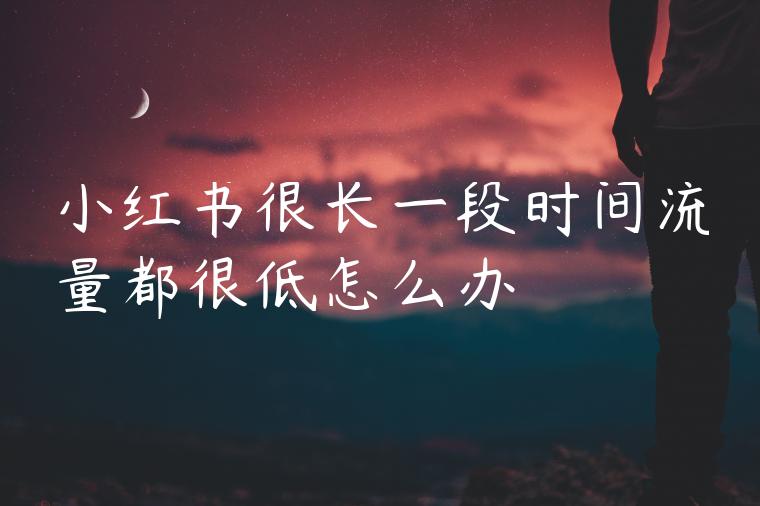 小红书很长一段时间流量都很低怎么办 小红书很长一段时间流量都很低怎么办