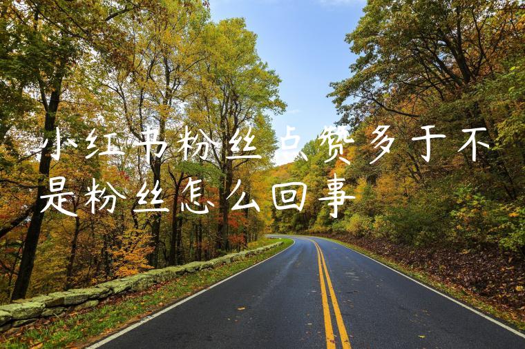 小红书粉丝点赞多于不是粉丝怎么回事