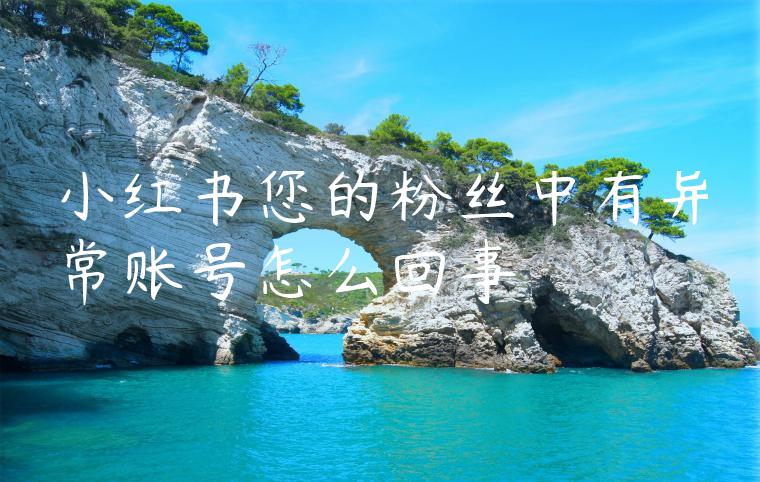 小红书您的粉丝中有异常账号怎么回事