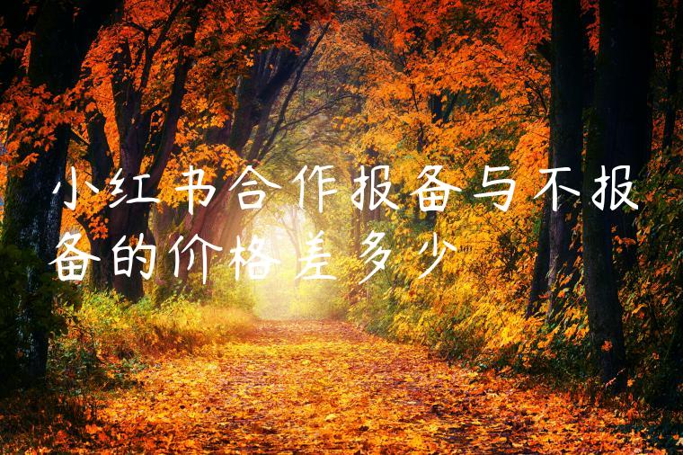 小红书合作报备与不报备的价格差多少 小红书合作报备与不报备的价格差多少