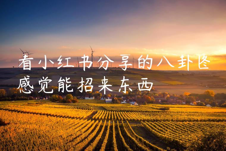 看小红书分享的八卦图感觉能招来东西 看小红书分享的八卦图感觉能招来东西