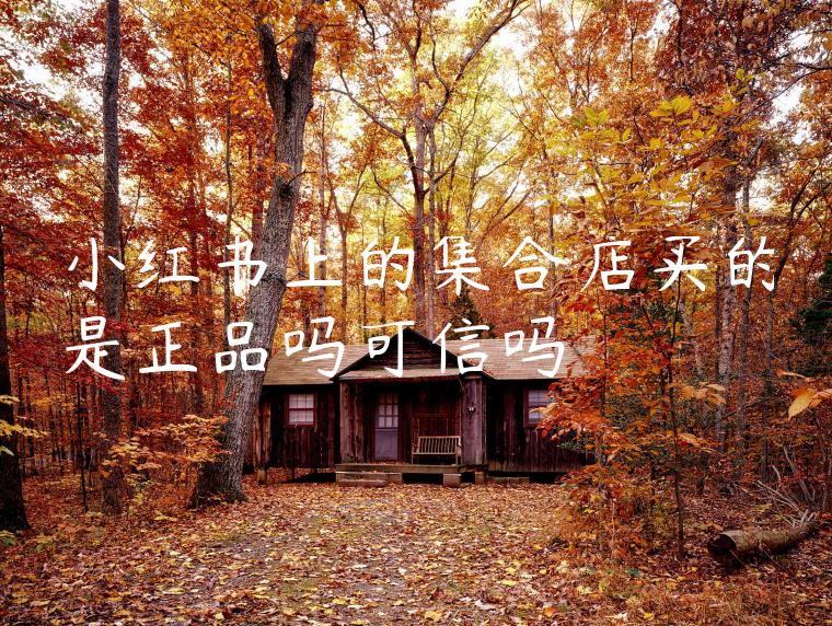小红书上的集合店买的是正品吗可信吗