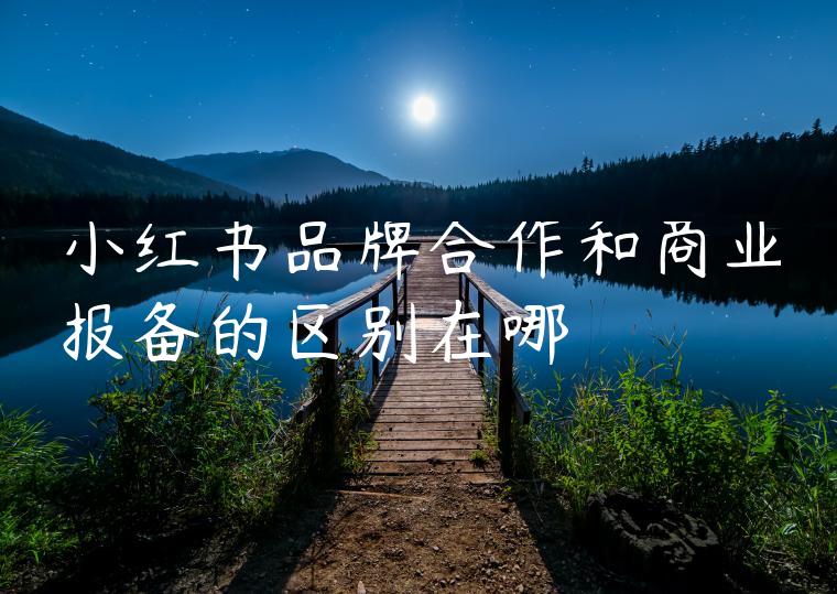 小红书品牌合作和商业报备的区别在哪 小红书品牌合作和商业报备的区别在哪