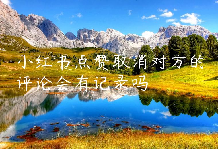 小红书点赞取消对方的评论会有记录吗 小红书点赞取消对方的评论会有记录吗