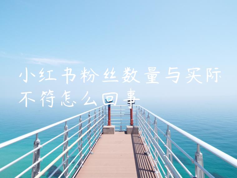 小红书粉丝数量与实际不符怎么回事 小红书粉丝数量与实际不符怎么回事