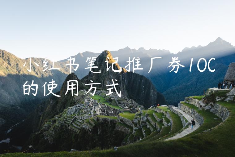 小红书笔记推广券100的使用方式 小红书笔记推广券100的使用方式