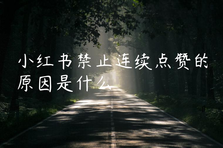 小红书禁止连续点赞的原因是什么 小红书禁止连续点赞的原因是什么