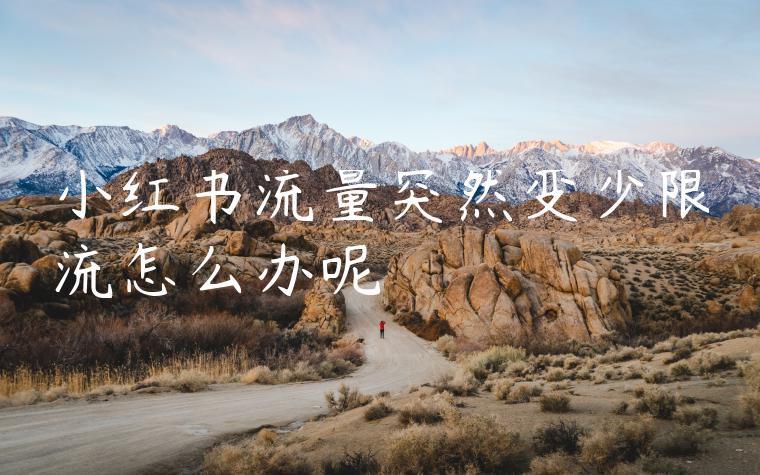 小红书流量突然变少限流怎么办呢 小红书流量突然变少限流怎么办呢