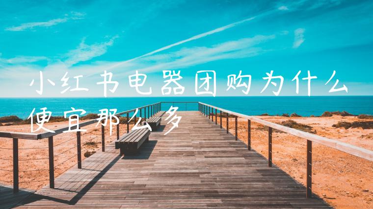 小红书电器团购为什么便宜那么多 小红书电器团购为什么便宜那么多