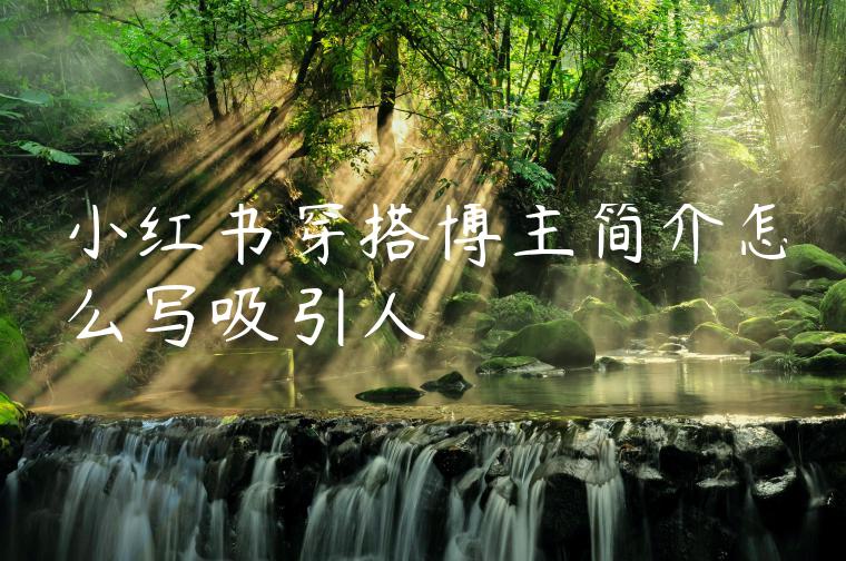 小红书穿搭博主简介怎么写吸引人 小红书穿搭博主简介怎么写吸引人