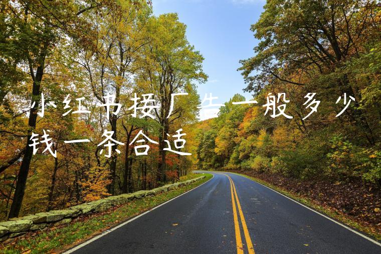 小红书接广告一般多少钱一条合适 小红书接广告一般多少钱一条合适