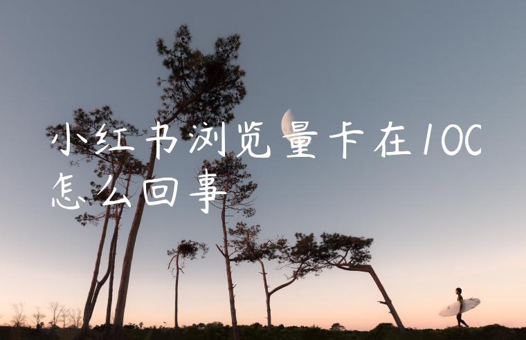 小红书浏览量卡在100怎么回事