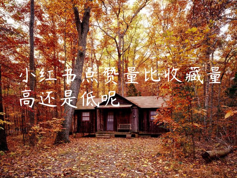 小红书点赞量比收藏量高还是低呢