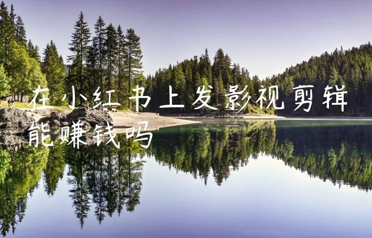 在小红书上发影视剪辑能赚钱吗