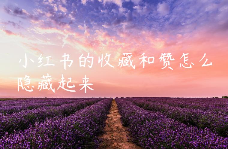 小红书的收藏和赞怎么隐藏起来