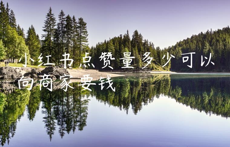 小红书点赞量多少可以向商家要钱 小红书点赞量多少可以向商家要钱