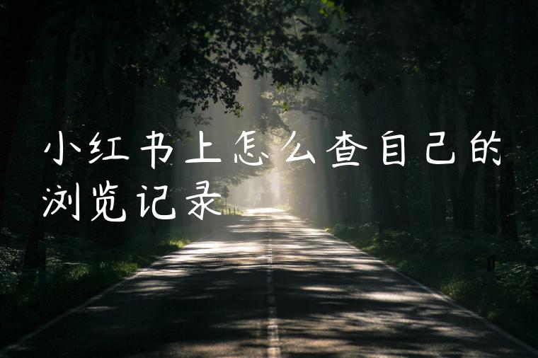 小红书上怎么查自己的浏览记录