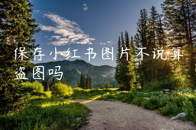 保存小红书图片不说算盗图吗 保存小红书图片不说算盗图吗