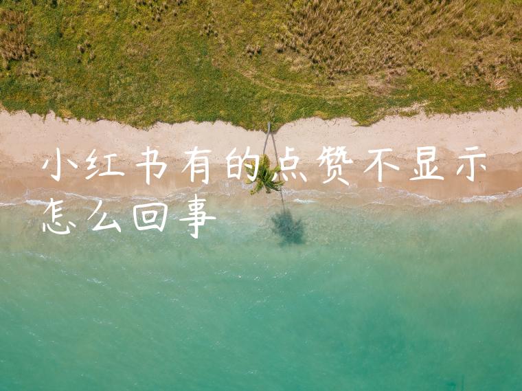 小红书有的点赞不显示怎么回事