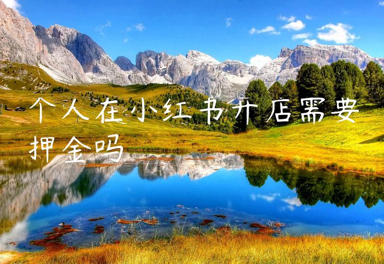 个人在小红书开店需要押金吗 个人在小红书开店需要押金吗