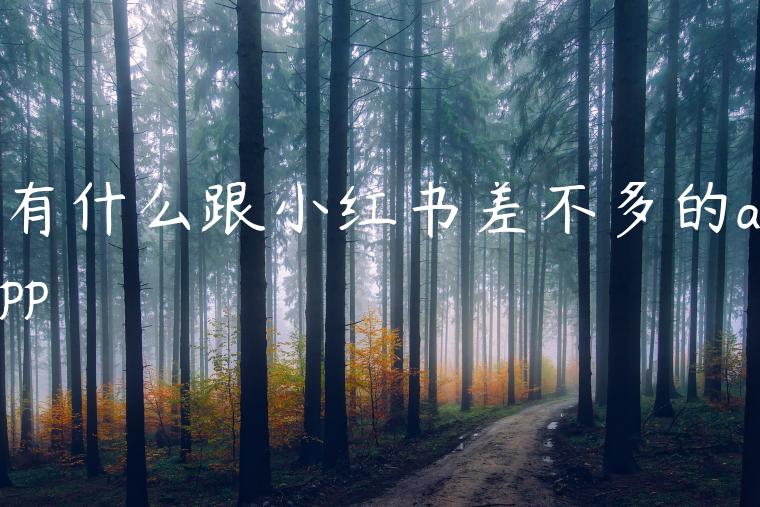 有什么跟小红书差不多的app