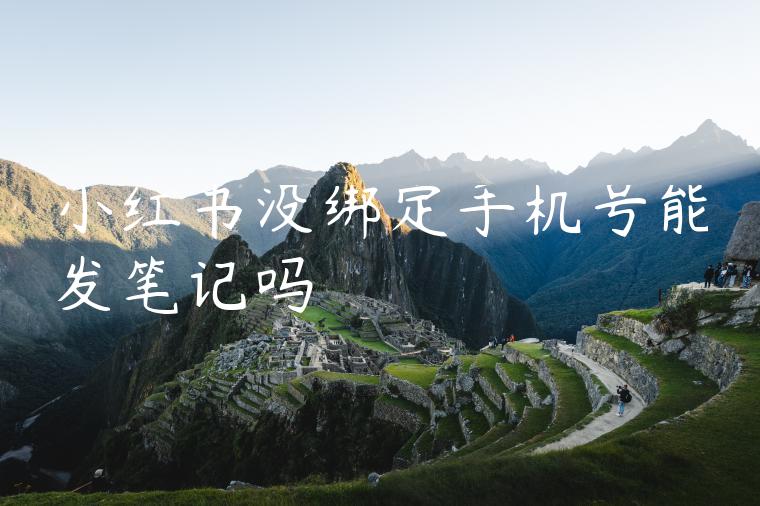 小红书没绑定手机号能发笔记吗