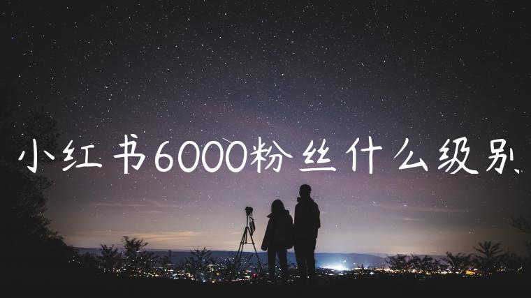 小红书6000粉丝什么级别 小红书6000粉丝什么级别