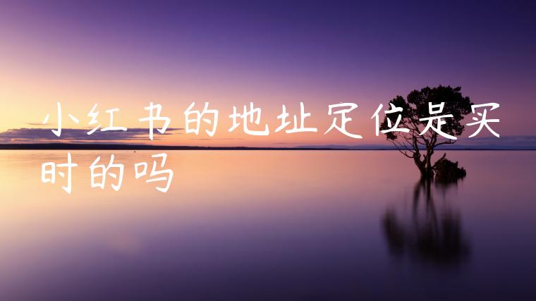 小红书的地址定位是实时的吗 小红书的地址定位是实时的吗