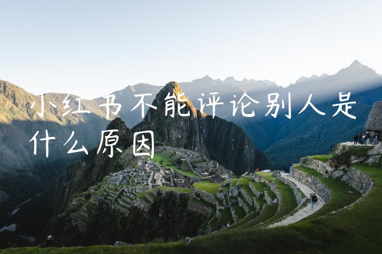 小红书不能评论别人是什么原因 小红书不能评论别人是什么原因