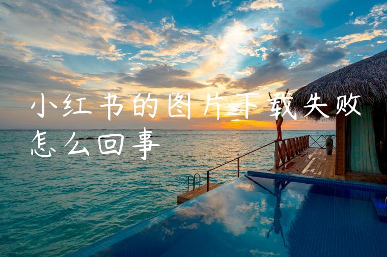 小红书的图片下载失败怎么回事